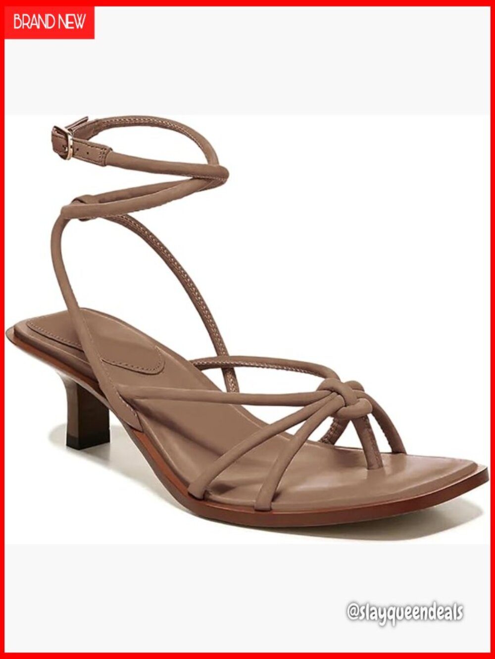 Strappy Kitten Heel Sandals Criss Cross Ankle Strap Open Toe Dress Shoes